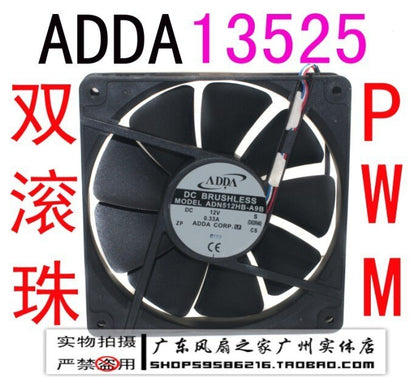 Adda 13.5cm 13525 line pwm fan computer cooling fan adn512hb-inewdeals.com