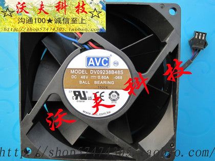 avc 9038 90 38 dv09238b48s 48v 0.60a 3 line cooling fan-inewdeals.com