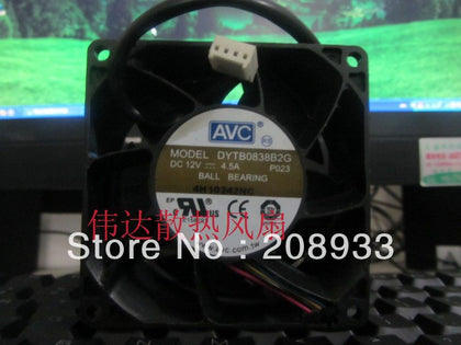 AVC DYTB0838B2G 12V 4.5A 8038 8CM 8 cm high-speed fan of violence-inewdeals.com