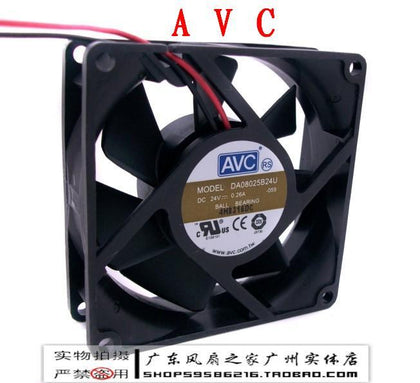 Avc 8025 8cm dual ball 24v inverter industrial machine fan da08025b24u-inewdeals.com