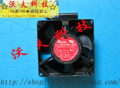 pixie aluminum 8032 px47b4-904 high temperature resistant aluminum 115v 6w cooling fan-inewdeals.com