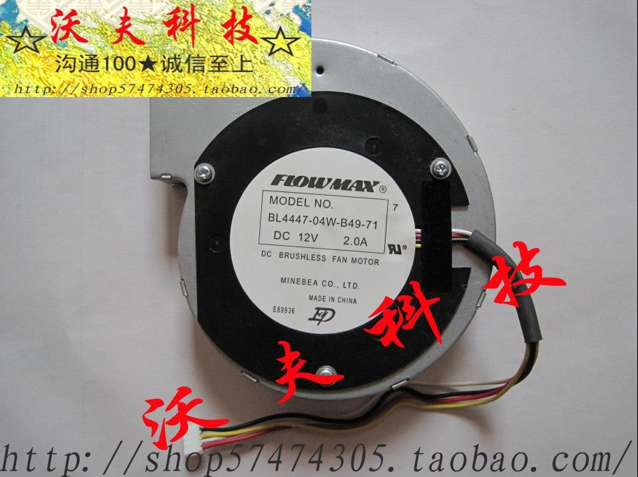 Nmb 20 bl4447-04w-b49-71 11028 worm gear fan drum fan 12v 2a  cooling fan