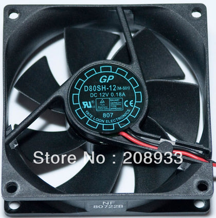 d80sh-12 YATE LOON Yuet Lun 8025 8cm UPS uninterruptible power supply fan a cooling fan-inewdeals.com