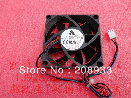 Delta AFB0712VHD 7CM 7020 12V 0.40A three-wire CPU fan cooling fan-inewdeals.com
