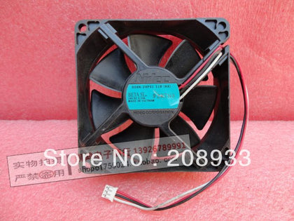 NIDEC D08K-24PS 11B AX 24V 0.10A 8CM 8025 3 line drive cooling fan-inewdeals.com