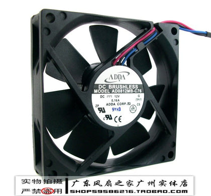 Adda 8020 8cm 12v 0.16a dual ball computer case power supply silent fan-inewdeals.com