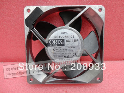 ORIX MU1225M-21 115V 10.5/9W 12025 12CM aluminum frame of cabinet cooling fan-inewdeals.com
