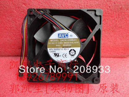AVC DATA1338B4H 24V 0.65A 13CM 12538 four-wire PWM intelligent temperature control fan cooling fan-inewdeals.com