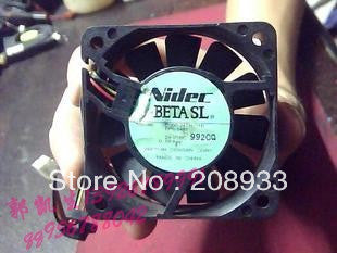 Nidec 6015 D06R-24TH 11B 24V 0.10A 6 cm dual ball bearing cooling fan-inewdeals.com