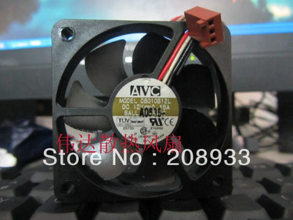AVC C6010B12L 6010 12V three-wire speed mute fan-inewdeals.com