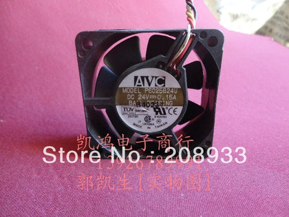 AVC P6025B24U 24V 0.15A 6CM 6025 four wire IPC inverter fan cooling fan-inewdeals.com