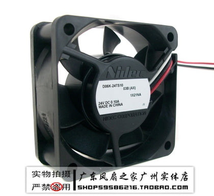 Nidec 6025 6cm 24v 0.10a hydraulic bearing frequency converter server fan-inewdeals.com