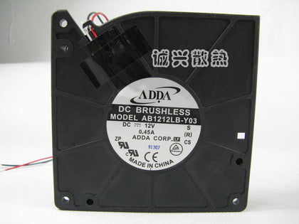 adda 12032 12v 0.45a bearing drum fan cooling fan ab1212lb-y03 12cm-inewdeals.com