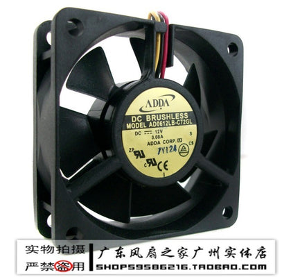 Adda 6020 6 12v 0.08a dual ball bearing fan ad0612lb-inewdeals.com