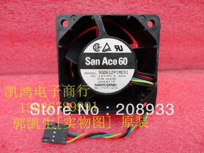 SANYO 6038 6cm double ball silent fan 12V 0.35A 9G0612P1M041 cooling fan-inewdeals.com
