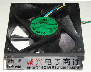 Adda 8025 8cm pwm intelligent temperature control fan 12v 0.33a ad0812ux-a7bgl-inewdeals.com