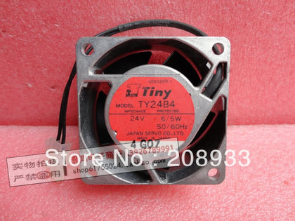 Imports TINY TY24B4 SERVO 24V 6/5W 6025 6CM metal frame inverter cooling fan-inewdeals.com
