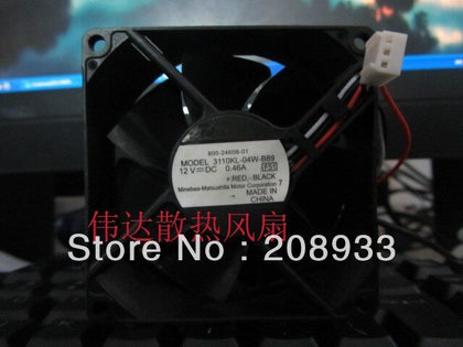 Minebea / NMB 8025 8CM 12V 0.46A 3110KL-04W-B89 wind-inewdeals.com