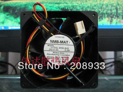 Minebea MNB 3110GL-05W-B69 DC 24V 0.18A 8CM 8025-inewdeals.com