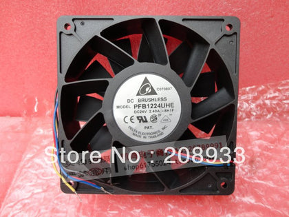 8F53 Delta PFB1224UHE-24V 2.40A 12038 12CM 2 wire violence inverter fan cooling fan-inewdeals.com