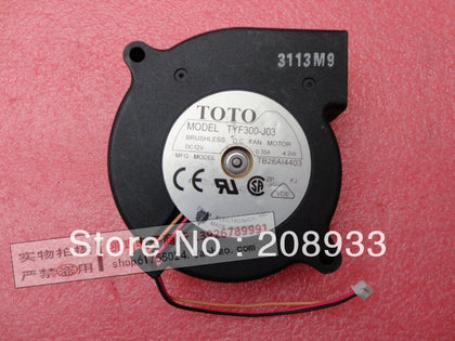 TOTO TYF300-J03 12V 0.35A 7520 7.5CM projector turbo fan blower cooling fan-inewdeals.com