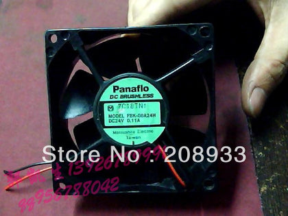 Panasonic panaflo FBK-08A24H 24V 0.11A 8025 8CM dual ball bearing drive fan cooling fan-inewdeals.com
