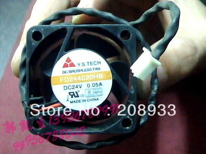 YSTECH FD244020HB 24V 0.05A 40204 cm inverters double ball bearing fan cooling fan-inewdeals.com