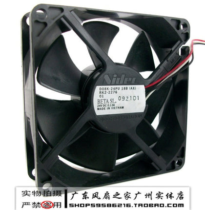 Nidec 8025 8 alloy bearing 24v 0.13a inverter fan d08k-24pu-inewdeals.com