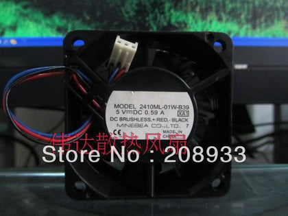 NMB Minebea 2410ML-01W-B39 6025 DC 5V 0.59A-inewdeals.com