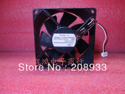 Minebea MNB 3110RL-05W-B69 24V 0.22A 8CM 8025 three-wire industrial inverter fan cooling fan-inewdeals.com