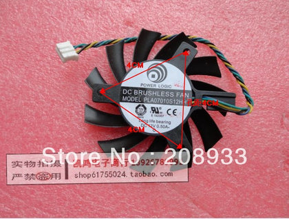 4CM PLA07010S12HH of MSI MSI R5770 graphics card fan side pitch diameter 6.5CM cooling fan-inewdeals.com