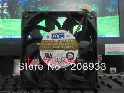 AVC DBTA1225B8M 48V 0.24A12CM 12025 three-wire cooling fan-inewdeals.com