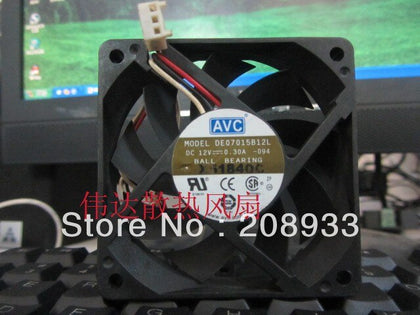 AVC 7015 Ball fan 7CM CPU cooling Fan 12V 0.3A DE07015B12L-inewdeals.com
