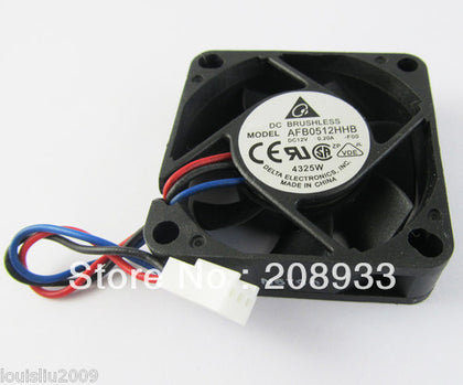 Delta 5015 double ball 12V 0.20A high-speed fan AFB0512HHB cooling fan-inewdeals.com