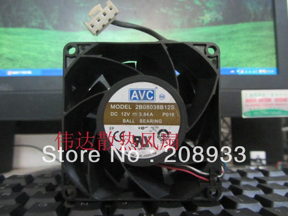 AVC 2B08038B12S 8038 12V 3.84A 4-wire server windy amount of fan-inewdeals.com