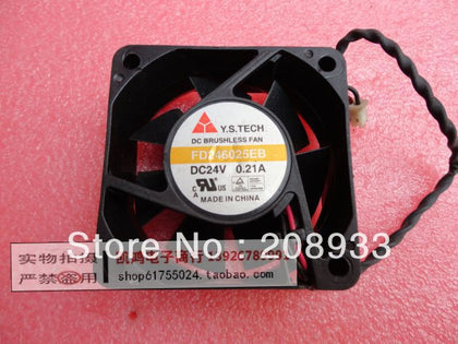 YSTECH FD246025EB 24V 0.21A 6025 6CM drive wind capacity fan cooling fan-inewdeals.com