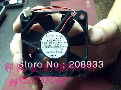 ICFAN F6015BQ-24LCW 24V 0.065A 6015 6CM inverter fan mute cooling fan-inewdeals.com