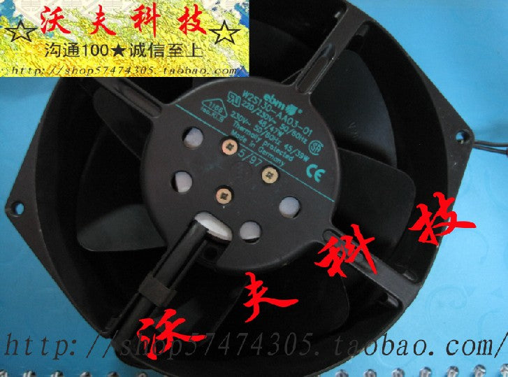 ebm w2s130-aa03-01 230v 48w 15055 high-temperature ventilation fan cooling fan