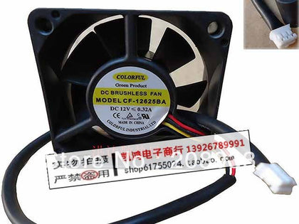 COLORFUL 6CM 6025 double ball 12V 0.32A server CF-12625BA cooling fan-inewdeals.com