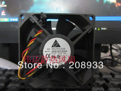 Delta 8025 12V 0.51A wind capacity double ball server fan AFB0812SH of-inewdeals.com