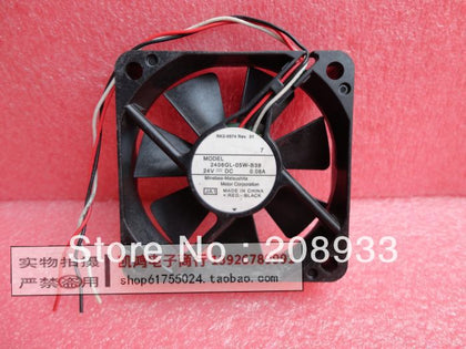 Minebea NMB 2406GL-05W-B39 24V 0.08A 6CM 6015 3 line drive fan cooling fan-inewdeals.com