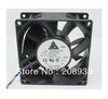 Delta afc0912de double ball bearing fan 2.5A large fan car booster fan with soft start cooling fan