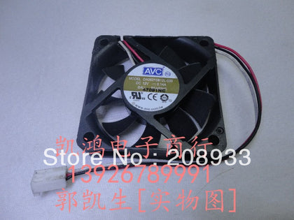 AVC DA06015B12L-039 12V 0.14A 6CM 6015 CPU Dual ball bearing chassis fan cooling fan-inewdeals.com