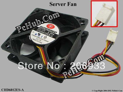 Benny 6020 60 * 60 * 20 12V 0.30A three-wire CPU chassis fan CHD6012ES-A cooling fan-inewdeals.com