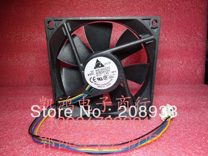 9CM 9225 12V 0.30A Delta / Delta AFB0912H, 4-pin PWM double ball bearing fan cooling fan-inewdeals.com