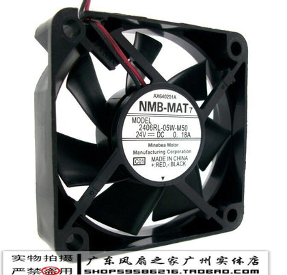 Minebea nmb 6015 6cm 24v 0.18a high quality cooling fan 2406rl-05w-m50-inewdeals.com