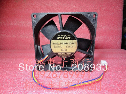 D92H1205A 9CM 9025 12V 0.25A three-wire, double ball bearing fan cooling fan-inewdeals.com