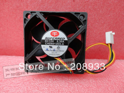90% of Benny 6020 60 * 60 * 20 DC12V 0.30A three-wire chassis fan CHD6012ES-A cooling fan-inewdeals.com