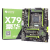 HUANAN X79 V2.49 motherboard LGA2011 DDR3 ATX USB3.0 SATA3 PCI-E NVME M.2 SSD port support 4 x 16G memory tested PC boards