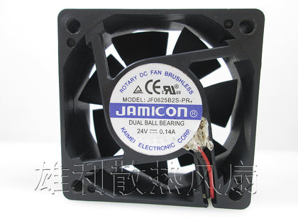 JF0625B2S-PR 24V 0.14A 6CM JAMICON 6025 60*60*25MM inverter cooling fan - inewdeals.com